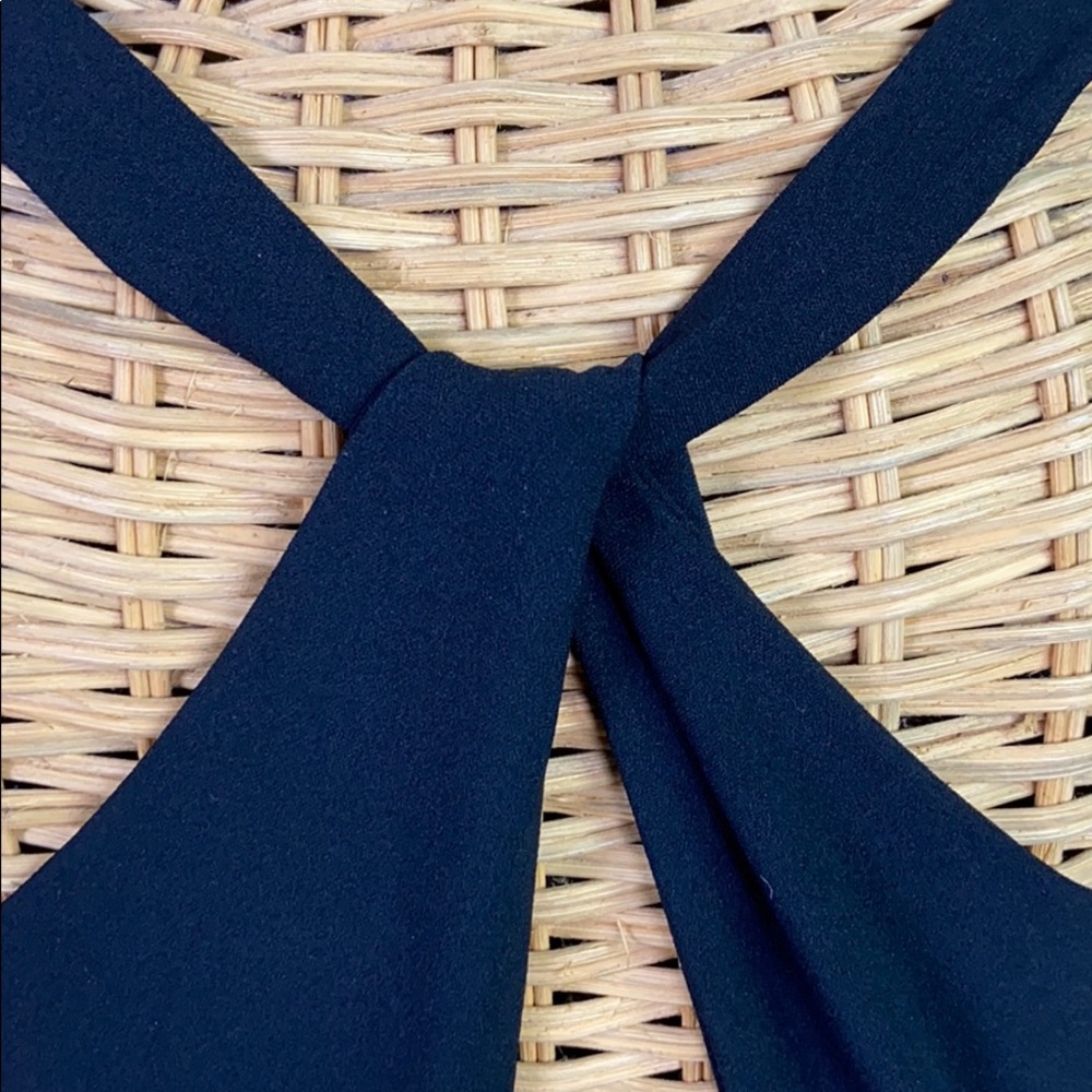 LULU’S | NWT Black Skater Twist Back Dress - Picture 7 of 9